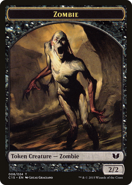 Zombie (TC15-008) [Tokens] Commander 2015 Tokens MTG Single Wizards of the Coast