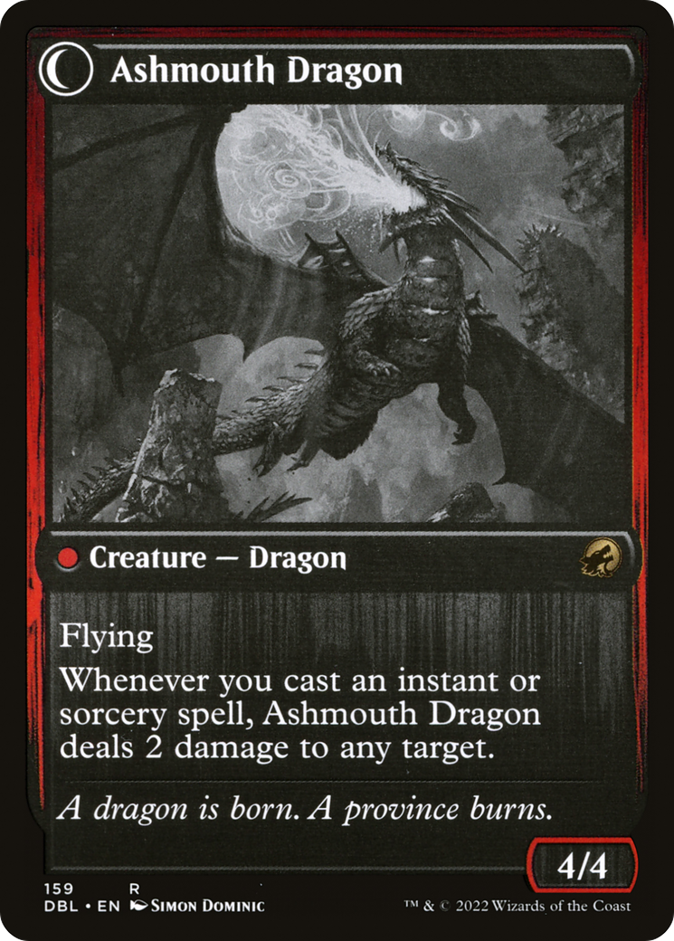 Smoldering Egg // Ashmouth Dragon (DBL-159) [Innistrad: Double Feature] MTG Single Wizards of the Coast