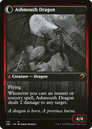 Smoldering Egg // Ashmouth Dragon (DBL-159) [Innistrad: Double Feature] Foil MTG Single Wizards of the Coast