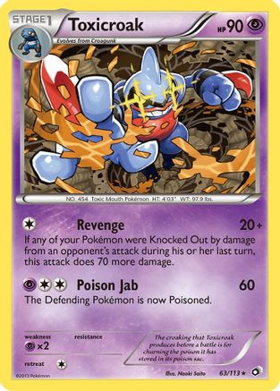 Toxicroak (/113) [BW: Legendary Treasures] Pokemon Single Pokémon