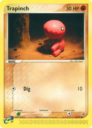 Trapinch - 78/97 (78/97) Reverse Holofoil [EX: Dragon] Pokemon Single Pokémon