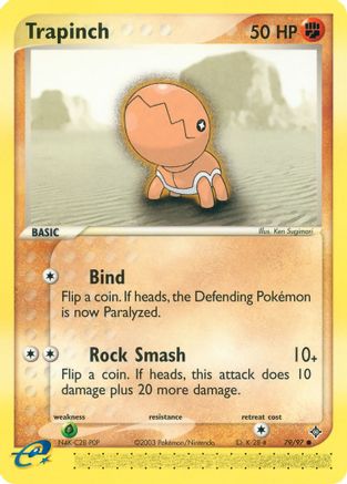 Trapinch - 79/97 (/97) Reverse Holofoil [EX: Dragon] Pokemon Single Pokémon