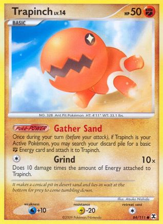 Trapinch (/111) Reverse Holofoil [Platinum: Rising Rivals] Pokemon Single Pokémon