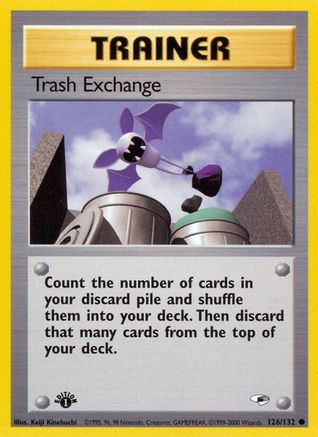 Trash Exchange (126/132) 1st Edition [Vintage: Gym Heroes] Pokemon Single Pokémon