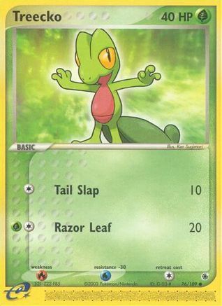 Treecko - 76/109 (76/109) Reverse Holofoil [EX: Ruby & Sapphire] Pokemon Single Pokémon