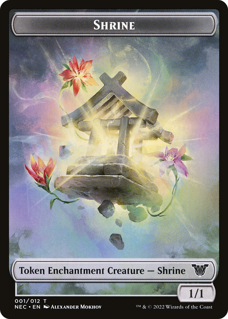 Shrine (NEC-001) [Tokens] Neon Dynasty Commander Tokens MTG Single Wizards of the Coast