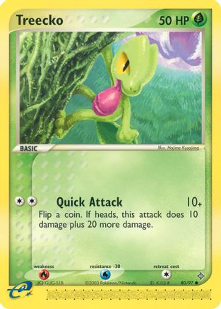 Treecko (80/97) [EX: Dragon] Pokemon Single Pokémon