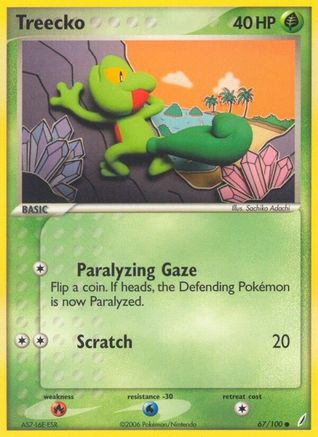 Treecko (67/100) Reverse Holofoil [EX: Crystal Guardians] Pokemon Single Pokémon