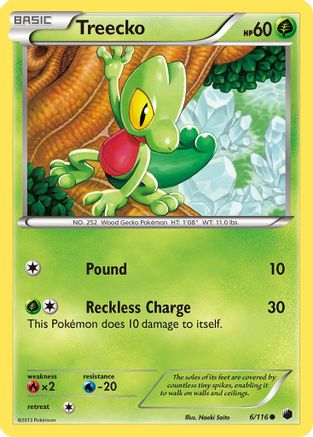 Treecko (6/116) Reverse Holofoil [BW: Plasma Freeze] Pokemon Single Pokémon