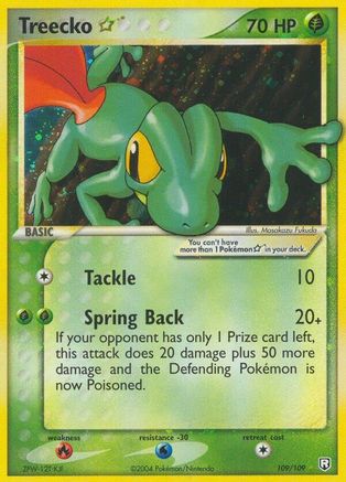 Treecko Star (109/109) [EX: Team Rocket Returns] Pokemon Single Pokémon