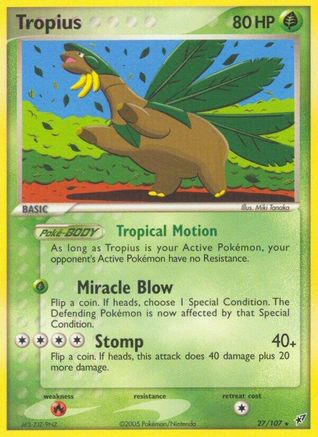Tropius (/107) Reverse Holofoil [EX: Deoxys] Pokemon Single Pokémon