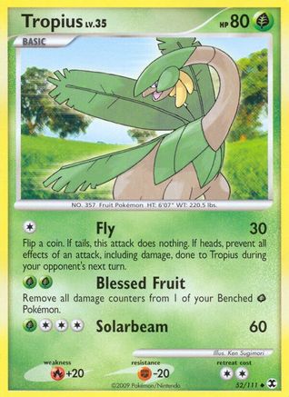 Tropius (/111) Reverse Holofoil [Platinum: Rising Rivals] Pokemon Single Pokémon