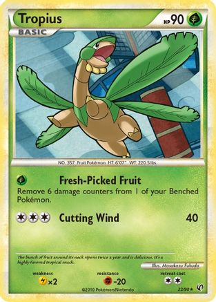Tropius (/90) Reverse Holofoil [HGSS: Undaunted] Pokemon Single Pokémon