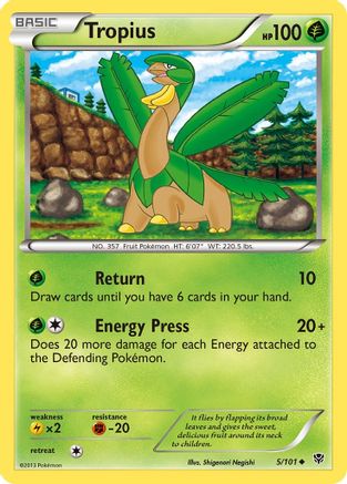 Tropius (/101) Reverse Holofoil [BW: Plasma Blast] Pokemon Single Pokémon