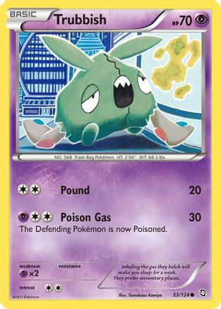Trubbish 53/124 [BW: Dragons Exalted] Pokemon Single Pokémon