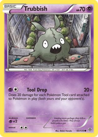 Trubbish (65/135) Reverse Holofoil [BW: Plasma Storm] Pokemon Single Pokémon