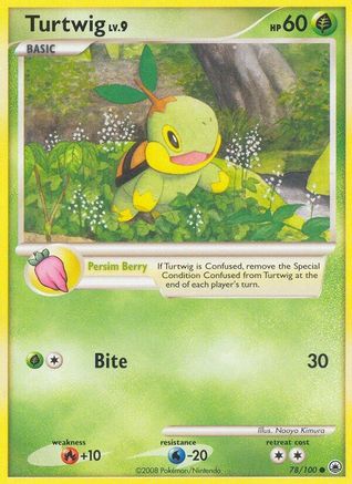 Turtwig (78) (/100) Reverse Holofoil [DP: Majestic Dawn] Pokemon Single Pokémon