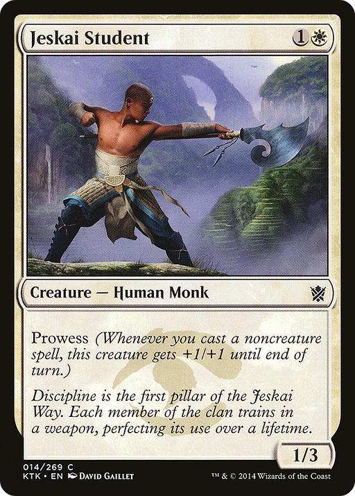 Jeskai Student (KTK-014) [Khans of Tarkir] MTG Single Wizards of the Coast