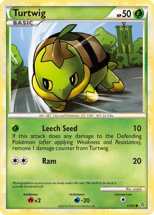 Turtwig (67/95) [HGSS: Unleashed] Pokemon Single Pokémon