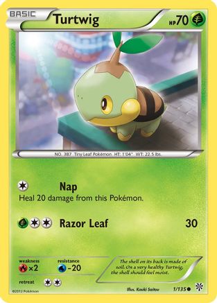 Turtwig 1/135 [BW: Plasma Storm] Pokemon Single Pokémon