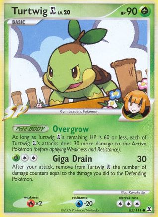 Turtwig GL (85/111) Reverse Holofoil [Platinum: Rising Rivals] Pokemon Single Pokémon