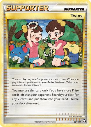 Twins (89/102) Reverse Holofoil [HGSS: Triumphant] Pokemon Single Pokémon