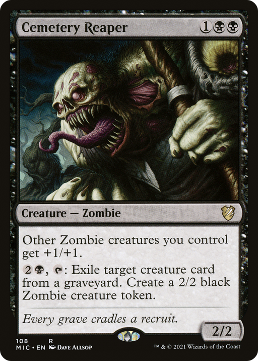 Cemetery Reaper (MIC-108) [Midnight Hunt Commander] MTG Single Wizards of the Coast