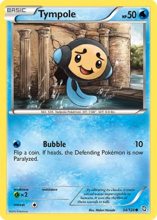 Tympole (/124) Reverse Holofoil [BW: Dragons Exalted] Pokemon Single Pokémon