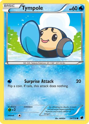 Tympole 24/116 [BW: Plasma Freeze] Pokemon Single Pokémon