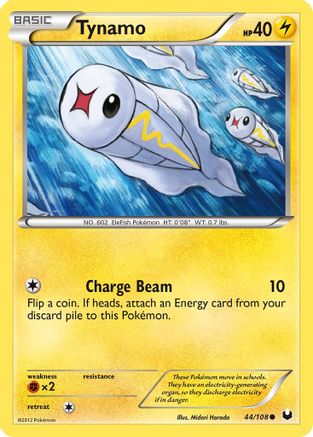 Tynamo (44) (/108) Reverse Holofoil [BW: Dark Explorers] Pokemon Single Pokémon