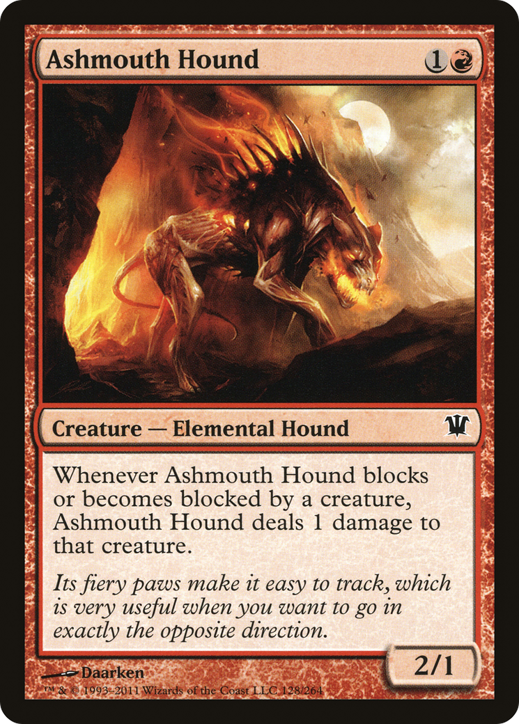 Ashmouth Hound (ISD-128) [Innistrad] Foil MTG Single Wizards of the Coast