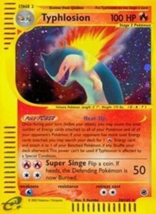 Typhlosion (28) (/165) Reverse Holofoil [Vintage: Expedition] Pokemon Single Pokémon