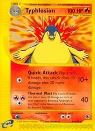 Typhlosion (64) (/165) Reverse Holofoil [Vintage: Expedition] Pokemon Single Pokémon