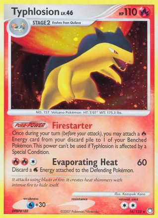 Typhlosion (/123) Holofoil [DP: Mysterious Treasures] Pokemon Single Pokémon