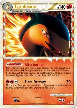 Typhlosion (Prime) 110/123 Holofoil [HGSS: Base Set] Pokemon Single Pokémon