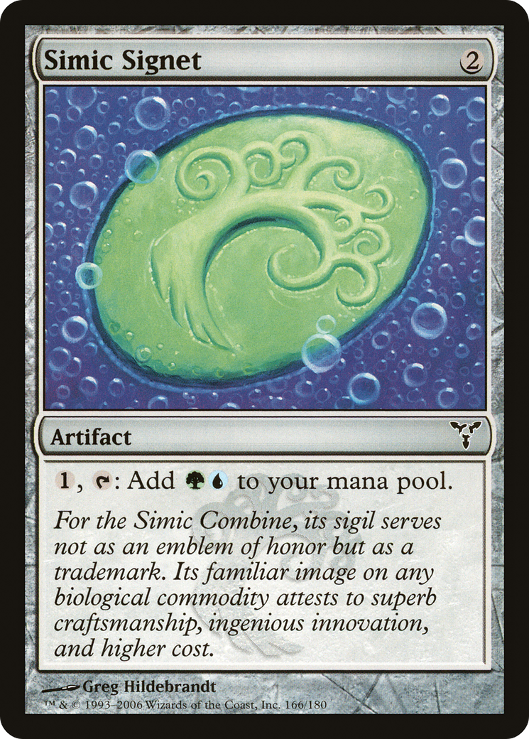 Simic Signet (DIS-166) [Dissension] Foil MTG Single Wizards of the Coast