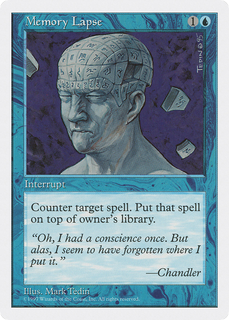 Memory Lapse (5ED-103) [Fifth Edition] MTG Single Wizards of the Coast