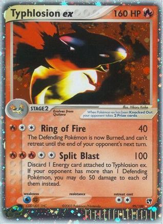 Typhlosion ex 99/100 Holofoil [EX: Sandstorm] Pokemon Single Pokémon
