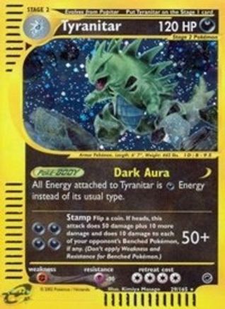 Tyranitar (29) (/165) Reverse Holofoil [Vintage: Expedition] Pokemon Single Pokémon