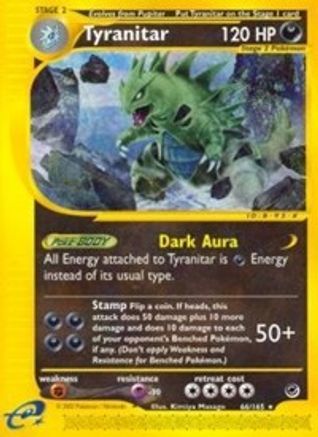 Tyranitar (66) (/165) Reverse Holofoil [Vintage: Expedition] Pokemon Single Pokémon