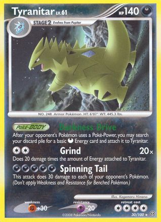 Tyranitar 30/100 [DP: Stormfront] Pokemon Single Pokémon