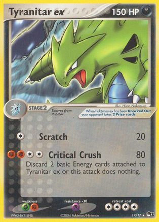 Tyranitar ex (Holo) 017/017 Holofoil [Promos: POP Series 1] Pokemon Single Pokémon