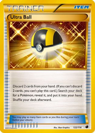 Ultra Ball 122/116 Holofoil [BW: Plasma Freeze] Pokemon Single Pokémon
