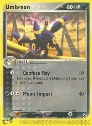 Umbreon (24/100) Reverse Holofoil [EX: Sandstorm] Pokemon Single Pokémon