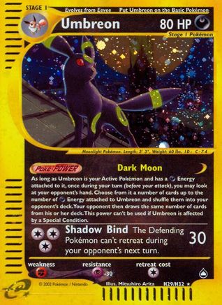 Umbreon (H29) (/147) Holofoil [Vintage: Aquapolis] Pokemon Single Pokémon