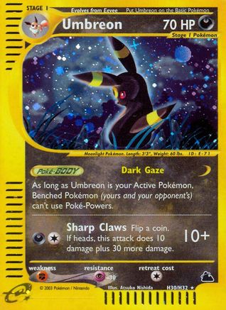 Umbreon (H30) (/144) Holofoil [Vintage: Skyridge] Pokemon Single Pokémon