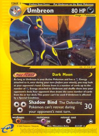 Umbreon (/147) Reverse Holofoil [Vintage: Aquapolis] Pokemon Single Pokémon
