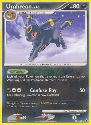 Umbreon (/100) Reverse Holofoil [DP: Majestic Dawn] Pokemon Single Pokémon