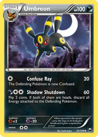 Umbreon (61/108) [BW: Dark Explorers] Pokemon Single Pokémon