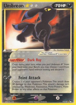 Umbreon Star (/17) Holofoil [Promos: POP Series 5] Pokemon Single Pokémon